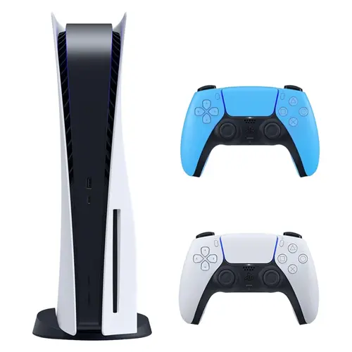 کنسول بازی سونی مدل PlayStation 5 ظرفیت 825 گیگابایت ریجن 1216A اروپا به همراه دسته اضافی آبی (2) HHkmzj